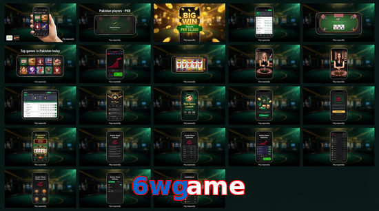Main screen of 6Wgame bet page for PK players