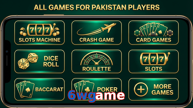 Main screen of 6Wgame games page for PK players