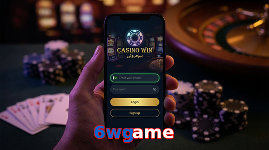 Main screen of 6Wgame login page for PK players